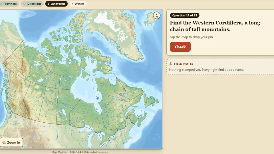 Canada Field Map