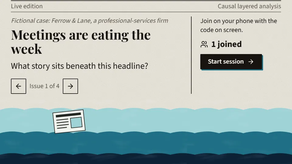 Below the Headline